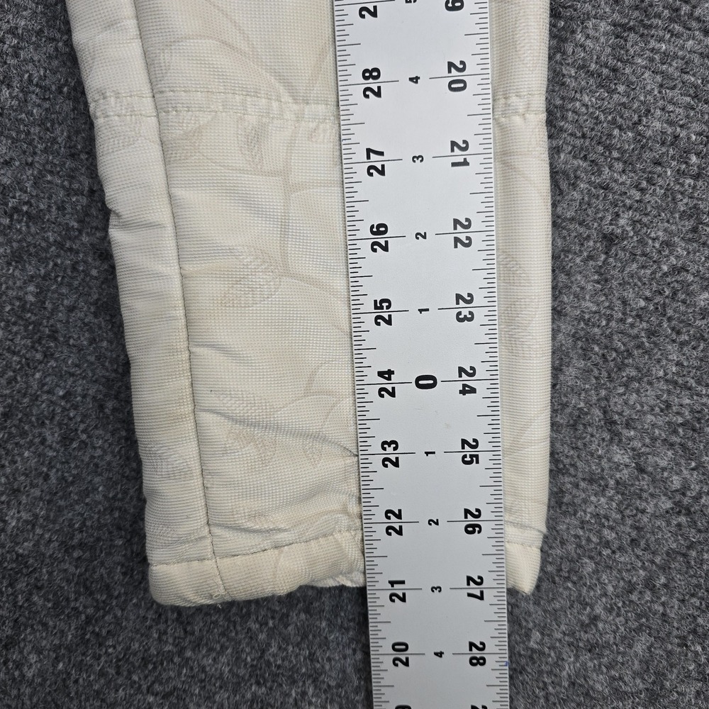 O'Neill Womens XL Sherpa Lined Jacket Ivory Hooded Zip Off Sleeves Floral‎ - Picture 11 of 13